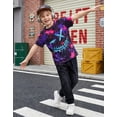 thumbnail image 2 of Aideaone 2-Pack Boys Shirts 3D Print Graphic T-Shirts Short Sleeve Kids Casual Tees Tops Size 7-14 Years, 2 of 8