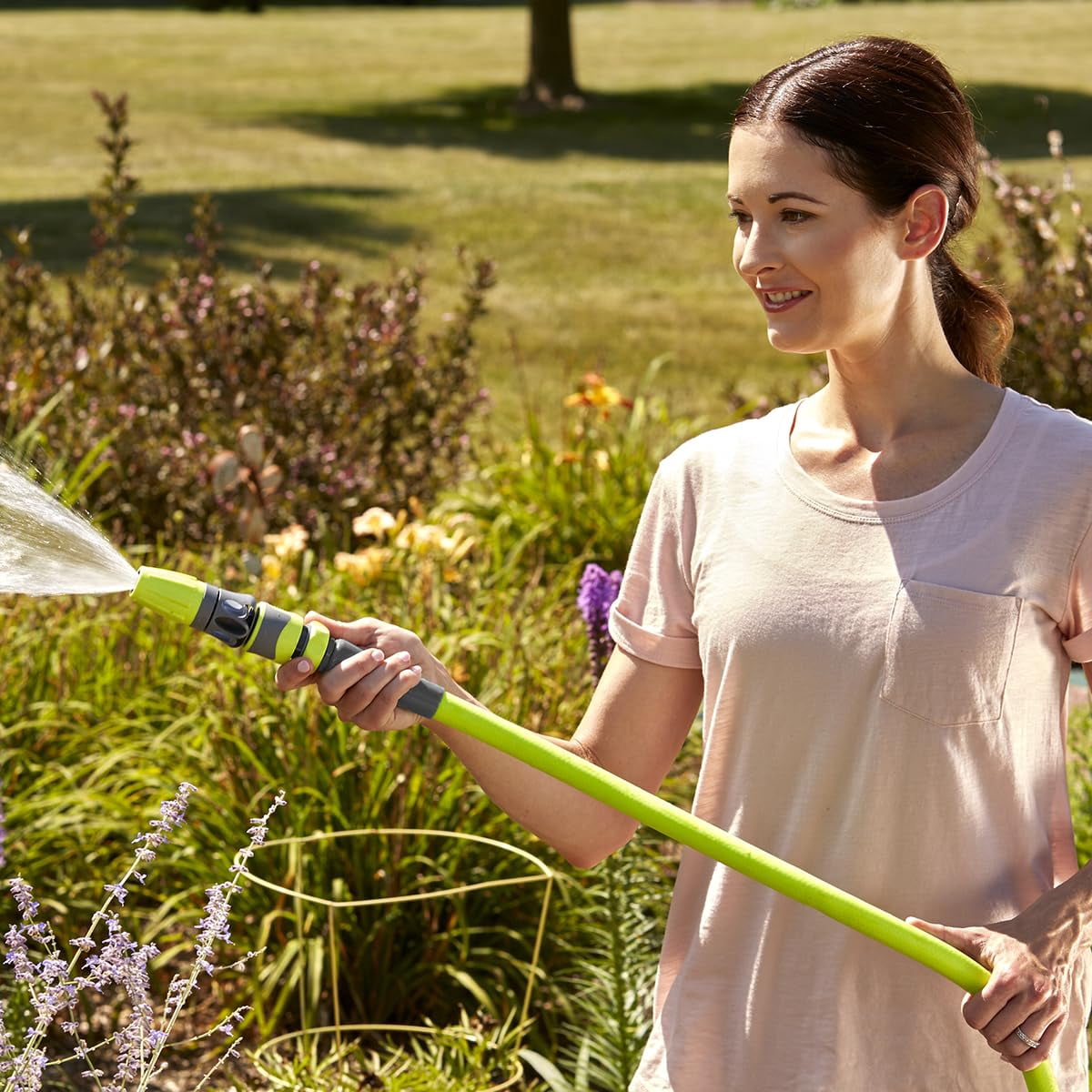 Garden Utility Hose 5/8 In. X 15 Ft.  Lightweight All-weather Water Durable And Flexible Leak-free Connections