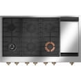 thumbnail image 2 of 48 Inch Commercial-Style Gas Rangetop with 6 Sealed Burners, Continuous Grates, 2 of 8
