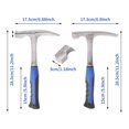 thumbnail image 3 of Rock Pick Hammer Awagas, paquete de 2 unidades, acero, 900 ml, para acampar y minero, 3 of 9