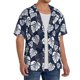 thumbnail image 2 of Fotbe White Leaves Camisa Estampada de Manga Corta para Hombre, Casual de Verano, Estilo Playero, Sin Arrugas-XX-Large, 2 of 5