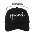 thumbnail image 5 of XIAOCHA Letter Embroidered Dad Hat for Women Adjustable Hat Band Travel Party Ball Cap for Outdoor Casual Hat,Black, 5 of 5