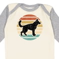 thumbnail image 4 of Inktastic German Shepherd Silhouette Vintage Retro Boys or Girls Long Sleeve Baby Bodysuit, 4 of 5