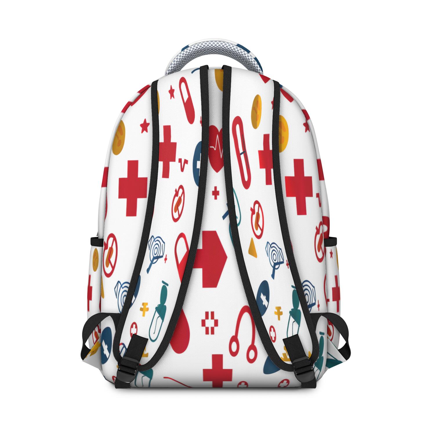 Waterproof Nurse Backpack - Ergonomic School Bag with Spinal Support for Nursing Students, Saving Lives Every Day, Cute Nurse Aesthetic & Durable Design