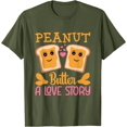 thumbnail image 1 of Peanut Butter and Jelly Love Story Funny Foodie Lover Gift T-Shirt Peanut Butter Jelly Shirt Peanut Butter Lover Tshirt Food Shirt, 1 of 1