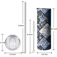 thumbnail image 5 of 20oz Pioneer Flower Skinny Tumblers Stainless Steel Tumbler with Lid and Straw,Vacuum Insulated Double Wall Travel Tumbler Cups with Cleaning Brush for Coffee,Tea, 5 of 6