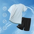 thumbnail image 2 of UAYOTSE Boys Activewear Outfit Sets, 2 Piece Quick-dry Summer Football Boys' Clothing Sets,Sizes 9-10 Years, 2 of 4