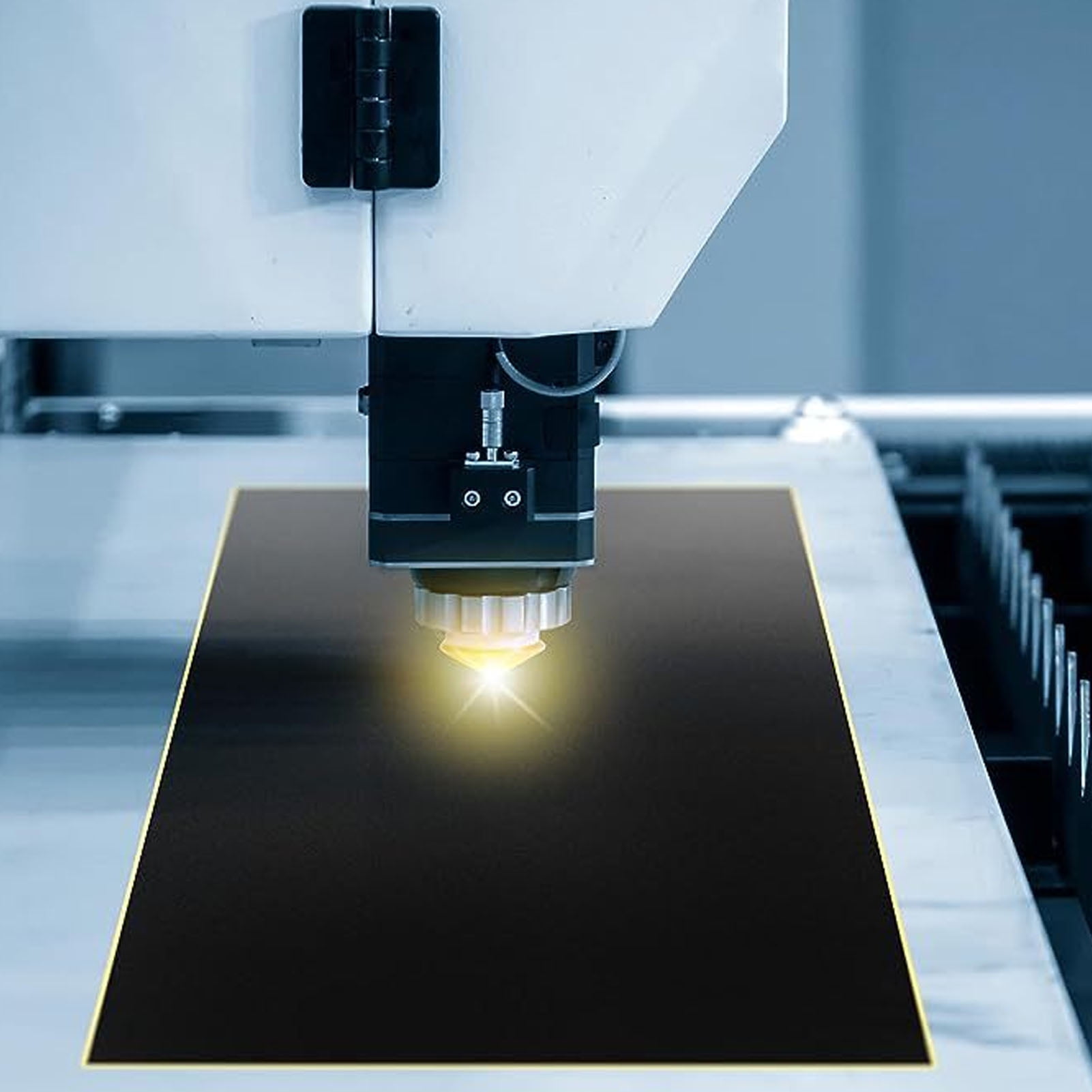 YAHHU 5 Pieces Black Laser Engraving Marking Color Paper 15.75 x 10.63 inches / 40 x 27 cm for Metal, Ceramics, Glass Engrave, Engraver Tool Kits Accessories