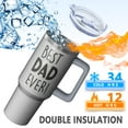 thumbnail image 3 of Dad Gift Tumbler 40oz, Best Dad Ever Stainless Steel Insulated Cup with Lid & Straw, Perfect Father's Day Gift from Daughter Son, Christmas Birthday Present for Daddy, Vacuum Insulated Coffee Mug, 3 of 5