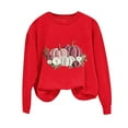 thumbnail image 2 of Craaazy Womens Shirts Pumpkin Embroidery Print Sweatshirt Long Sleeve Top Gifts, 2 of 3