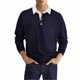 thumbnail image 2 of Blusa y camisa de manga larga con cuello vuelto para hombre, blusa de color liso con botones y solapa, blusa de poliéster para hombre, 2 of 3