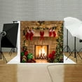 thumbnail image 4 of Christmas Photography Backdrops Child Christmas Fireplace Decoration Background for Photo, 4 of 6