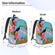 thumbnail image 2 of Easygdp Tropical Jungle Flamingo Mochila de Lona Resistente para Laptop, Compatible con Laptops de 15 a 17 pulgadas, Ideal para Escuela, Trabajo y Viajes-Small, 2 of 5