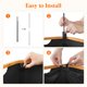 thumbnail image 5 of Cesto de ropa Lifewit de 100 litros con tapa y bolsa extraíble, color negro, 5 of 9