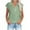 Green 1, variant on HUJlwoi Cotton Linen Women Shirts Short Sleeve V-Neck Tops Button down Loose Fit Summer Blouses Solid Color Vacation Trendy Tee Clothes