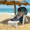 thumbnail image 2 of Luxuriant Jungle Leopard 30in x 60in Beach Towel, 2 of 5