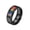 Black, variant on Rainbow Cubic Zirconia LGBT Pride Ring Stainless Steel Enamel Lesbian Gay Bisexual LGBTQ Pride Month Lucky Personalized Statement Wedding Band Silver Size 8