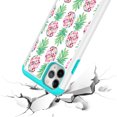 thumbnail image 4 of iPhone 11 Case, KAESAR Hybrid Dual Layer Graphic PU Leather Colorful TPU Fashion Protective Cover Armor Case for iPhone 11 (Pineapple), 4 of 4