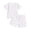 10a-0317-White, variant on Girls Shorts Sets Size 5T Toddler Baby Girl Summer Clothes Short Sleeve Bow Print T Shirt Tops Shorts Set 6 12 18 24 Months 2T 3T 4T Outfits
