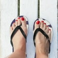 thumbnail image 5 of ANYWAY.GO Flip Flops Sandals for Women/Men, Soft Light Anti-Slip for Comfortable Walk, Suitable for House, Beach, Travel,Beautiful Butterflies, Small, 5 of 5