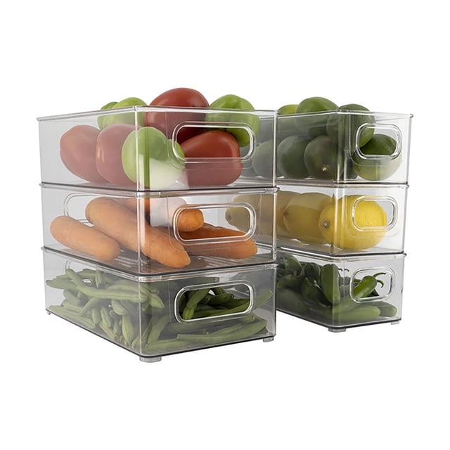 Organizador Contenedor Fruta Y Verdura Refrigerador Simply Box 6 Pzs