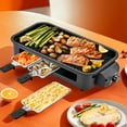 thumbnail image 3 of Indoor Electric Grill with Nonstick Plates, Smokeless Tabletop BBQ for 2-4 People, 3 of 8