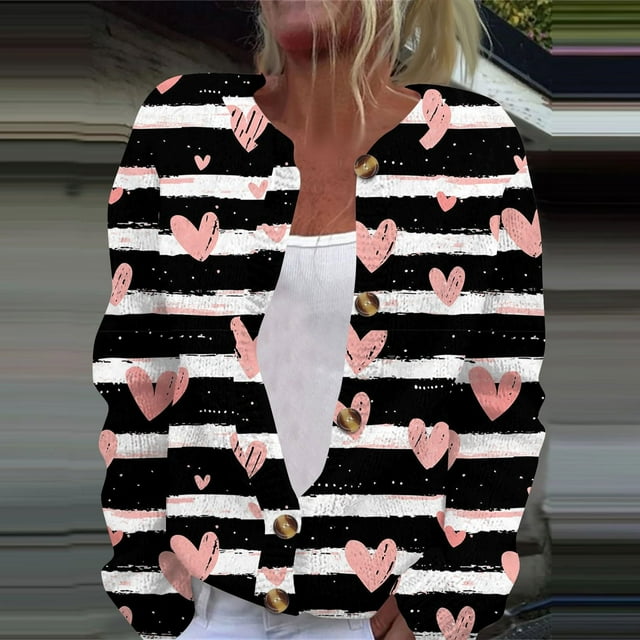 LOVZFMLL Vestes pour Femmes Mode Blouse Imprimée Manches Longues Sweat à Capuche