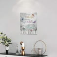 thumbnail image 2 of Butterfly Bathroom Wall Art Farmhouse Colourful Butterfly Pictures Grey Bathroom Wall Decor Motivational Rustic Country Butterfly Canvas Painting Framed Artwork for Bathroom Bedroom 12"x16", 2 of 6