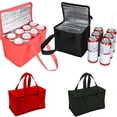 thumbnail image 2 of Portable Lunch Cooler Bag Folding Insulation Picnic Ice Pack Food Thermal Bag Drink Carrier Insulated Bag Beer Delivery Bag, 2 of 7