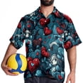 thumbnail image 4 of Love Men's Casual Short Sleeve Button Down Shirts - Printed Summer Beach Tops for Men and Women, 4 of 6