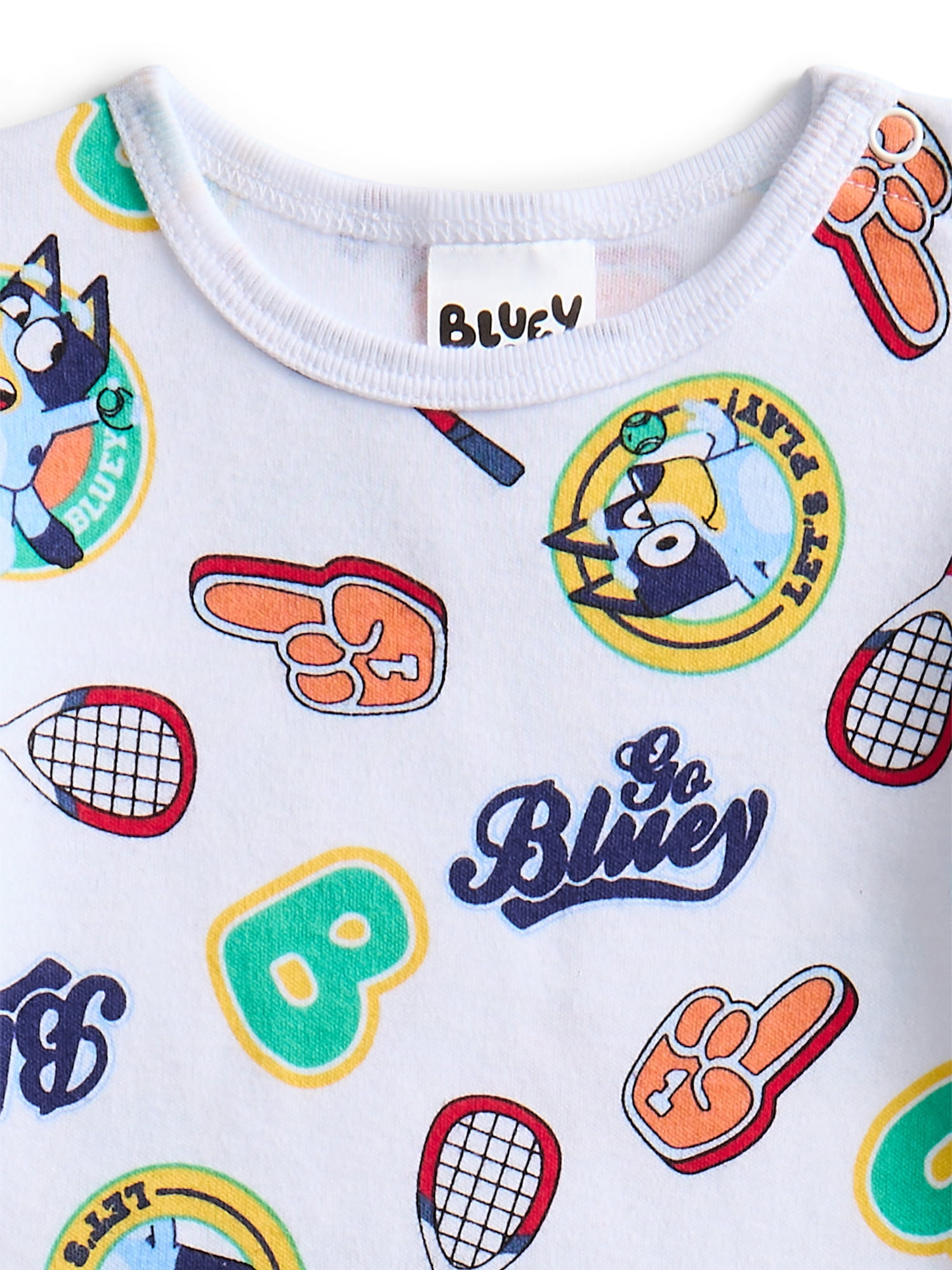 Bluey Baby Boys or Girls Graphic One-Piece Bodysuits, 2-Pack, Sizes 0/3M-24M