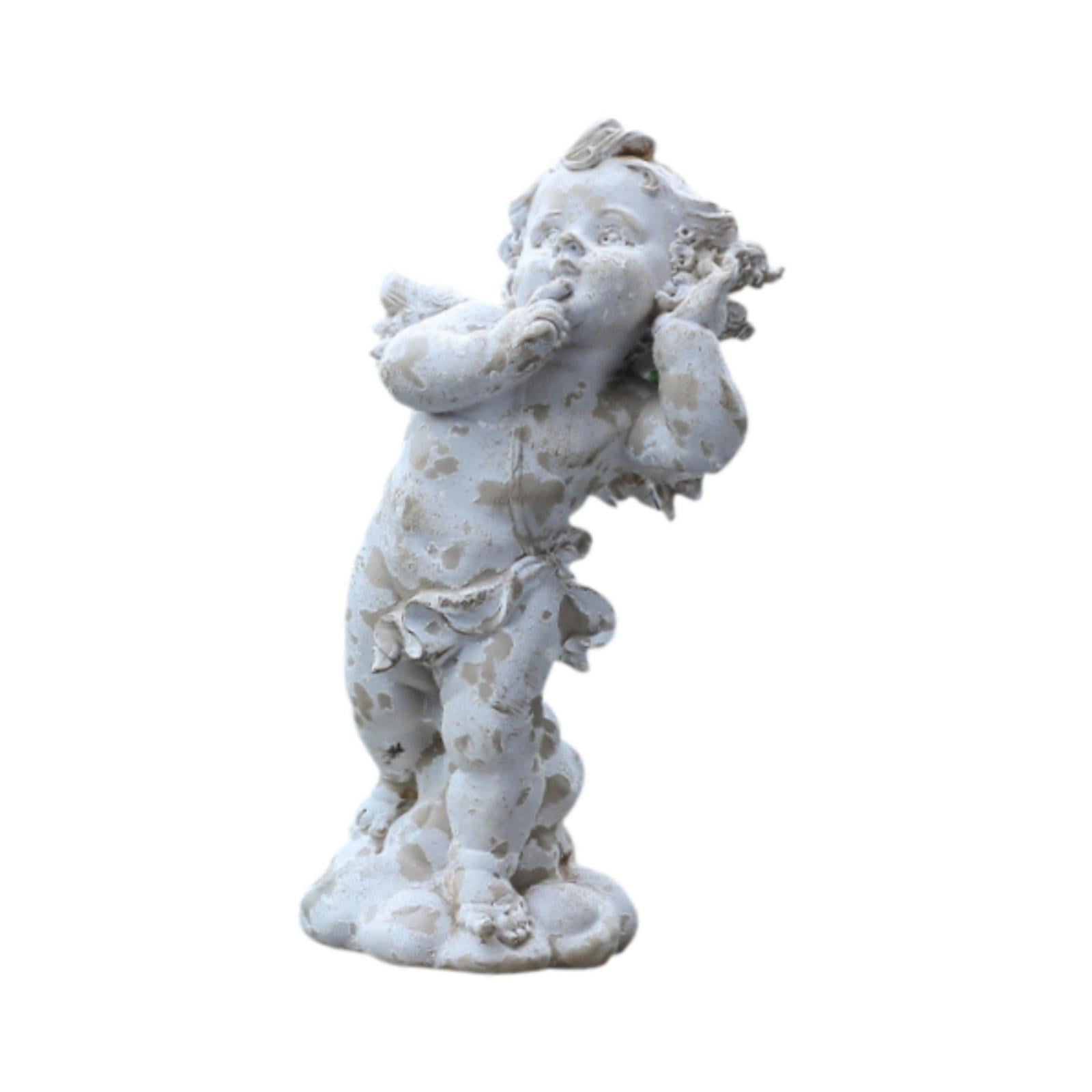 MAGIDEAL Angel Garden Statue Sculpture European Vintage Outdoor Statue for Poolside B