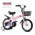 thumbnail image 4 of Baprem 18" Girls Bike for 5-9 Years Old Kids, Cute Kids Bike with Training Wheels, Steel Frame Sporty Children Bicycle, Pink, 4 of 20