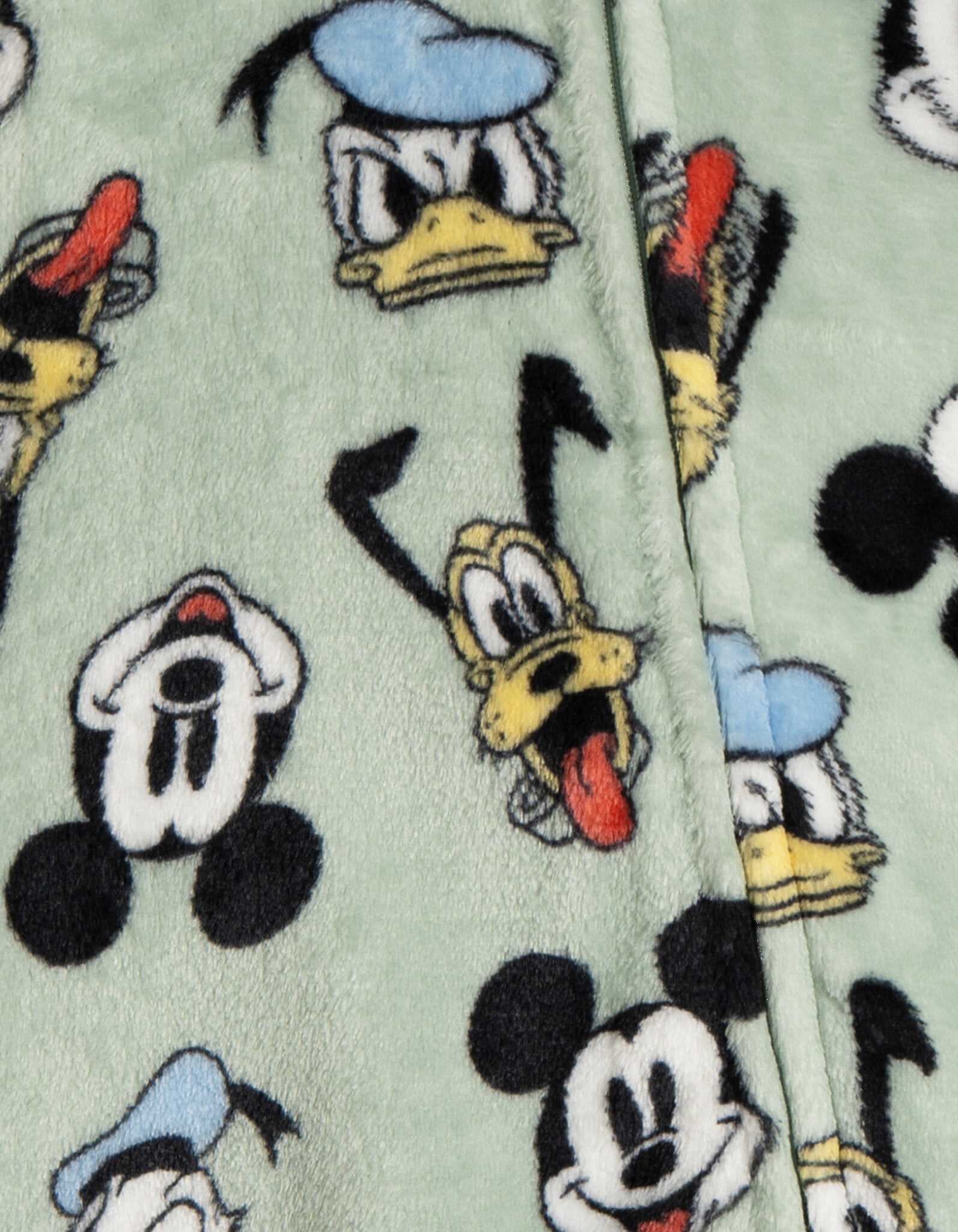 Disney Mickey Mouse Donald Duck Pluto Flannel Fleece Zip Up Woobie Sleep N' Play Newborn