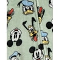 thumbnail image 2 of Disney Mickey Mouse Donald Duck Pluto Flannel Fleece Zip Up Woobie Sleep N' Play Newborn, 2 of 4