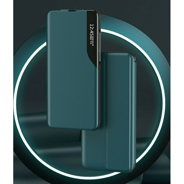 Étui Intelligente en Cuir avec Support Magnétique pour Samsung Galaxy S20 FE (Vert)