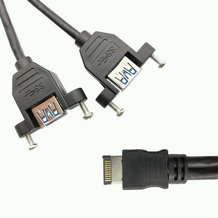 WLGQ USB3.1 Key-B 20-pin to A Type Double Female Cable10GBPS The Measured Download Rate can Reach 980M/S - image 1 de 5