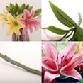 thumbnail image 5 of Moocorvic Artificial Flowers for Outdoors Lily Flowers Silk Plants for Home Decor Indoor Home Kitchen Office Table Centerpieces Arrangements Christmas Decor, 5 of 5