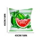 thumbnail image 3 of Funda de almohada de lino a cuadros con estampado de sandía – Funda decorativa para cojín de sofá para sala de estar, dormitorio o uso exterior – Tejido de lino suave y transpirable con cremall, 3 of 5