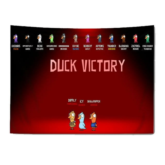Tapestry Ducks Victorys, diseño de anime y manga, 150 x 100 cm, poliéster