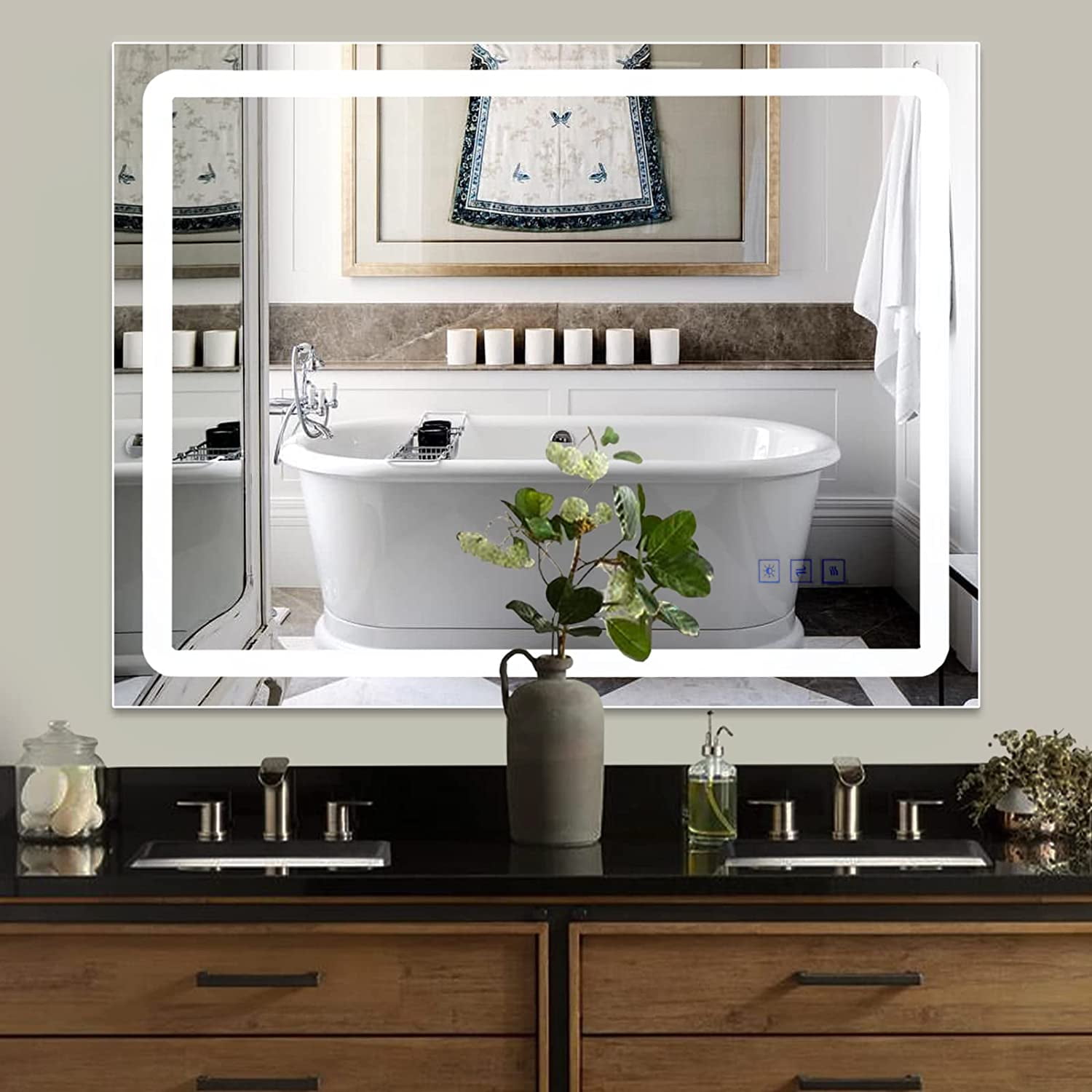 electric wall mirror