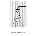thumbnail image 2 of Bearachild Cortina de ducha duradera, accesorios de baño para baño de lujo, cortinas de ducha de poliéster antioxidantes para baño Juegos de accesorios de baño pequeño fresco 180*200cm, 2 of 6