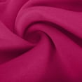 thumbnail image 7 of Women's Pullover Sweatshirt Round Neck Hot Pink Fall and Winter Long Sleeve Half High Neck Zipper Solid Color Short Button Loose Velvet Up to 65% off!, 7 of 7