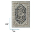 thumbnail image 2 of Livabliss Area Rugs for Living Room, 2x3 Beckham Traditional Charcoal Rug, Bedroom Dining Room Home Decor Stain Resistant Carpet (2' x 2'11"), 2 of 6