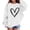 White, variant on Heart Print Sweatshirt for Girls Cute Oversized Long Sleeve Sweaters Preppy Crewneck Tween Girls Trendy Clothes