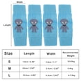 thumbnail image 2 of Unique Bargains Pack of 4 Dog Soft Knitted Socks Joint Protection Blue Alien M, 2 of 7