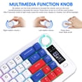 thumbnail image 2 of 2.4G+Dual Bluetooth Keyboard 68 Keys with Multifunctional Display,Long Battery Life.Wireless Gaming Keyboard for PC/Tablet/Phone, 2 of 10