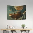 thumbnail image 2 of FCXZI Cat Flying Object Magical Realism Tapestry Wall Art Decoration 40*30in, 2 of 6