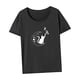 thumbnail image 5 of Camiseta de mujer Ropa de verano Trajes Clásico Traje de recuerdo femenino Cuello redondo SG, 5 of 7
