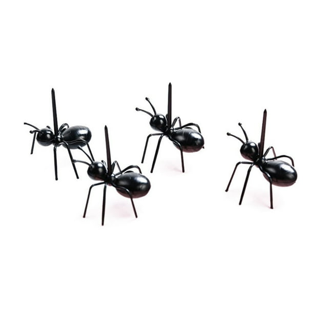 12 Uds. Palillos de comida para fiesta de cumpleaños con temática de insectos, suministros de decoración para fiesta de Halloween, tenedores de postre de fruta reutilizables